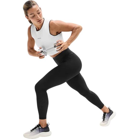 Athleta Interval Stash High Rise Perforated 7/8 Legging Black Size Large NWT - Picture 10 of 12